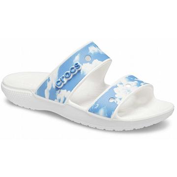 Crocs Classic Out of this World Men's Sandals Blue / White | Australia 1241LISH